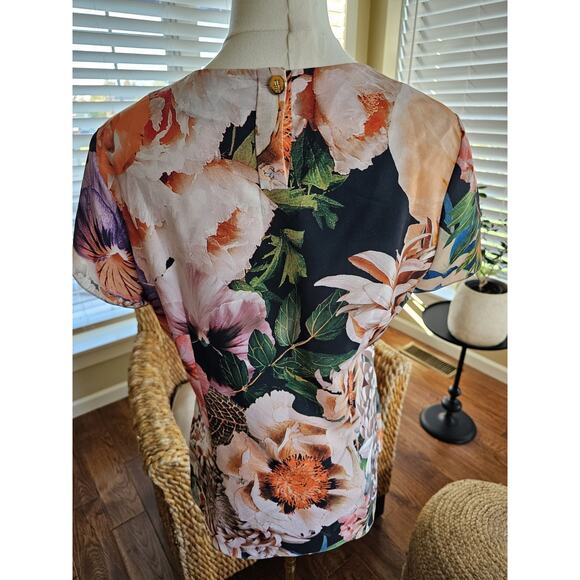 Ted Baker London Floral Blouse Women's Size M Bohemian City - Picture 5 of 9